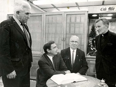 L-R Joe Gillis, AJ Smith, Jim Charlie MacNeil & Rev C. W. MacDonald