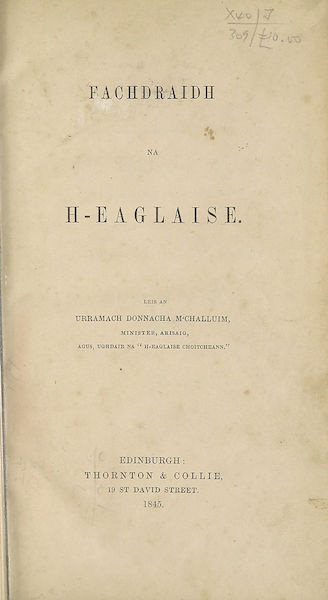 Eachdraidh na h-Eaglaise