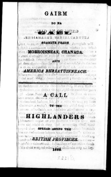 Gairm do na Gael sgaoilte feadh Morroinnean, Chanada agus America Bhreatuinneach