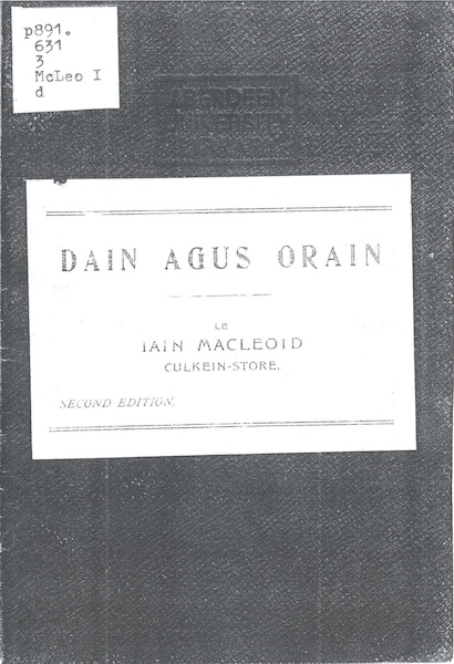 Dain agus Orain (Poems and Songs)