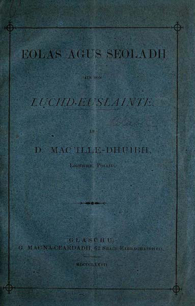 Eolas agus Seoladh: air son Luchd-euslainte